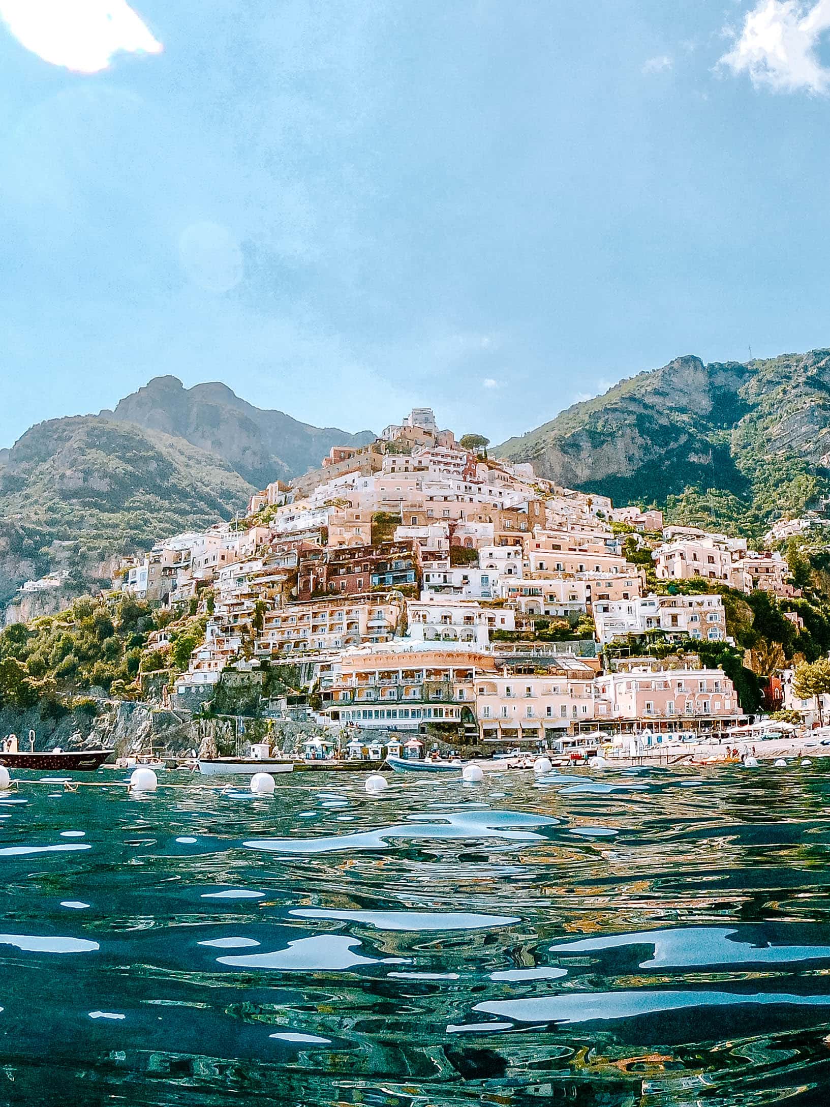 Photos from the water is one of the best things to do in Positano